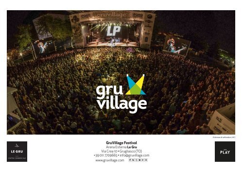 GruVillage 2018 - presentazione sponsor