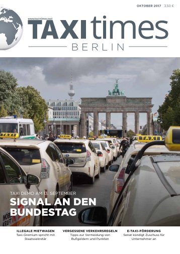 Taxi Times Berlin - Oktober 2017