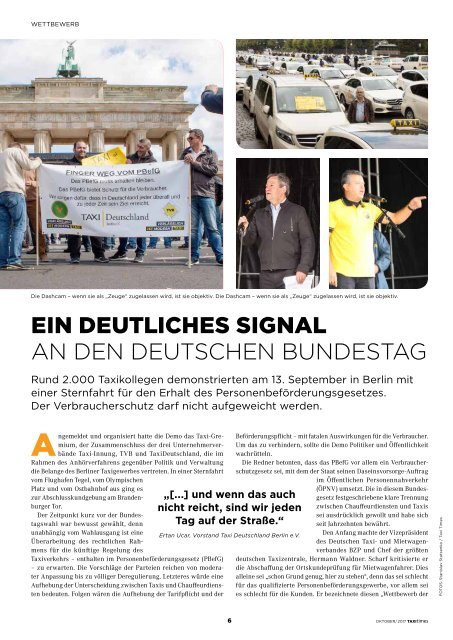 Taxi Times Berlin - Oktober 2017