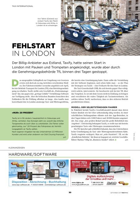 Taxi Times DACH - September 2017