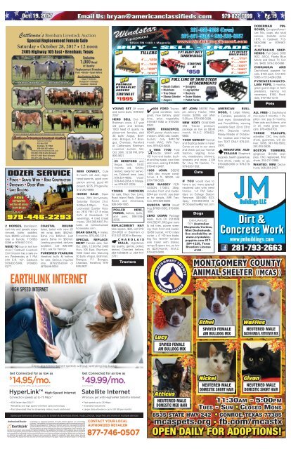 American Classifieds Oct. 19th Edition Bryan/College Station