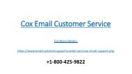 Cox Email Customer Service Quick and Reliable Service for Email