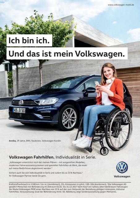 Sport + Mobilität mit Rollstuhl 08/2017