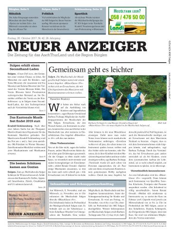 Neuer Anzeiger 20. Oktober 2017