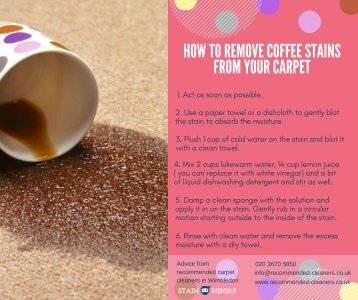 How to remove coffee stains from your carpet