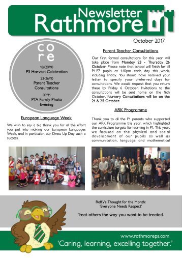 October Newsletter 2017