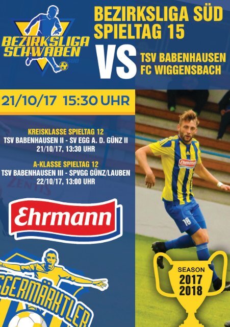 20171021 Fuggermärktler TSV 1862 Babenhausen - FC Wiggensbach