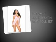 Cassinovas Elegant Mesh & Satin Babydoll Set