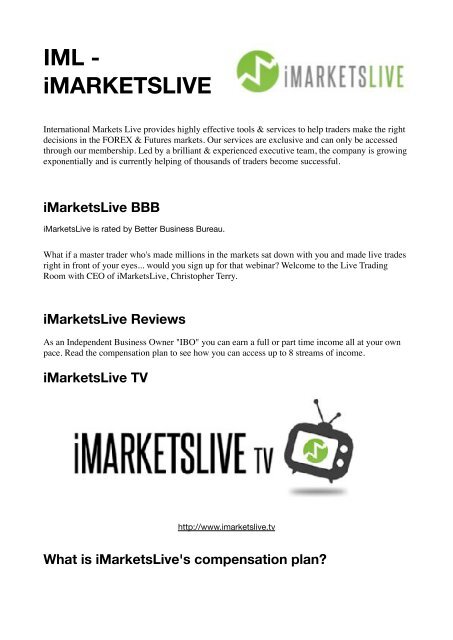 Iml Imarketslive - 