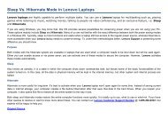 Sleep Vs. Hibernate Mode in Lenovo Laptops