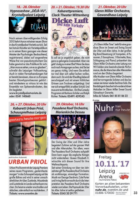 wohin magazin oktober 2017