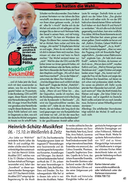 wohin magazin oktober 2017