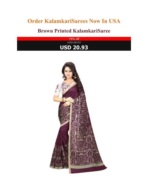 Order_Kalamkari_Sarees_Now_In_USA