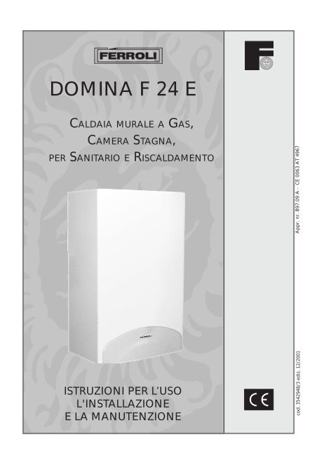 FERROLI-manuale-tecnico-caldaia-murale-gas-DOMINA-F-24-E