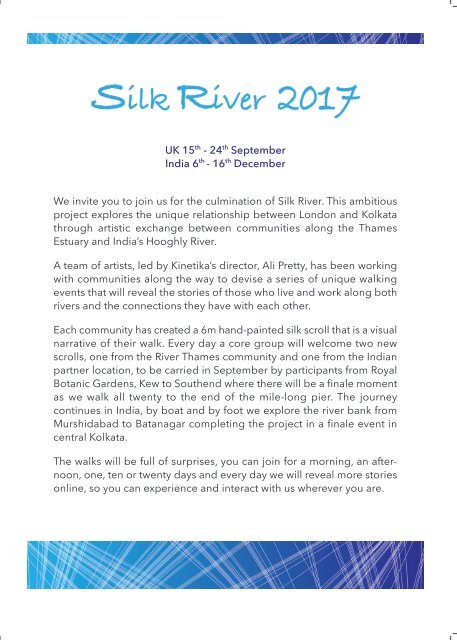 Silk River Souvenir Programme