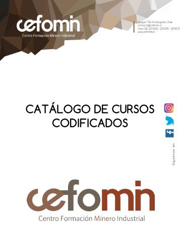 Catálogo de cursos codificados