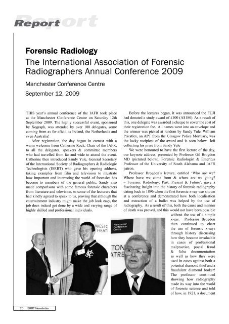 isrrt Newsletter Volume 45. No.2 - 2009