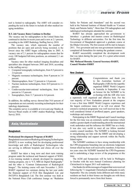 isrrt Newsletter Volume 6. No.2 - 2010