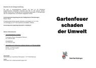 Gartenfeuer schaden der Umwelt - Stadt Bad Säckingen