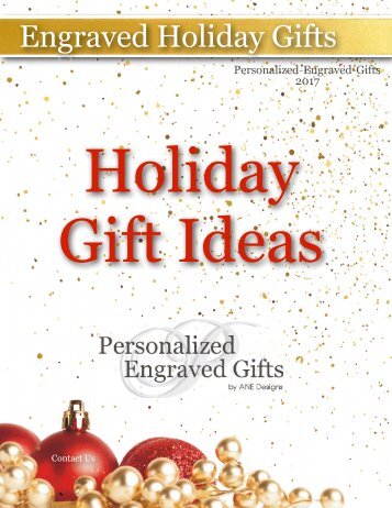 Personalized Engraved Gifts Holiday Gift Guide 2017