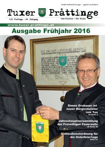 Tuxer Prattinge Frühjahr 2016