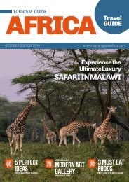 Tourism Guide Africa Travel Guide October 2017 Edition