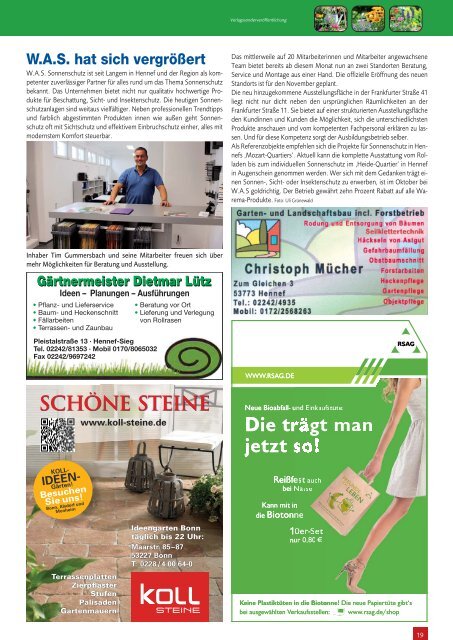 Hennefer Stadtmagazin, Ausgabe 10 / November 2017 