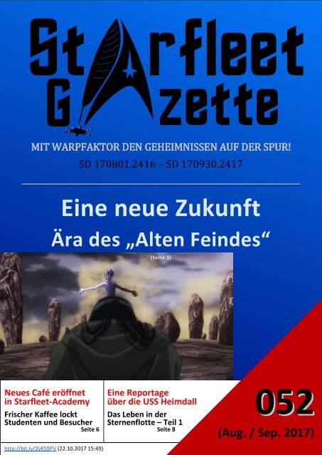 Starfleet-Gazette, Ausgabe 052 (August/September 2017)