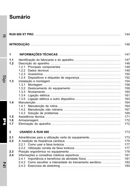 TechnoGym Run XT Pro Brochure