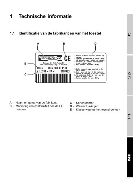 TechnoGym Run XT Pro Brochure