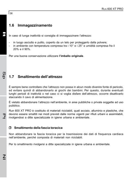 TechnoGym Run XT Pro Brochure