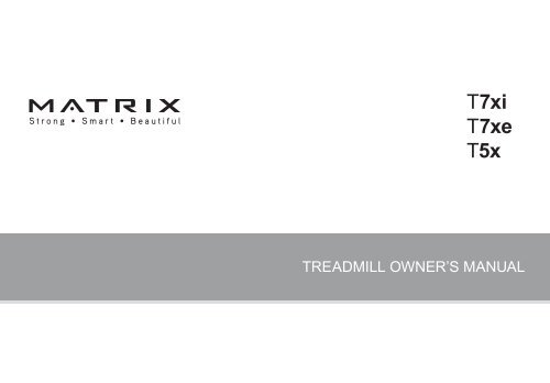 Matrix ultimate deck treadmill manual hotsell