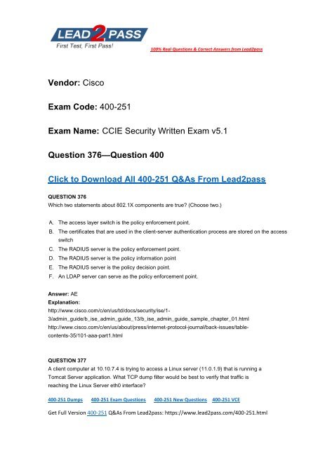 Cisco Best Practice Material For 400-101 Exam Q&A PDF+SIM 