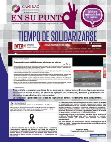 EN SU PUNTO  TIEMPO DE SOLIDARIZARSE