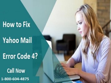 1-800-604-4875 Fix Yahoo Mail Error Code 4