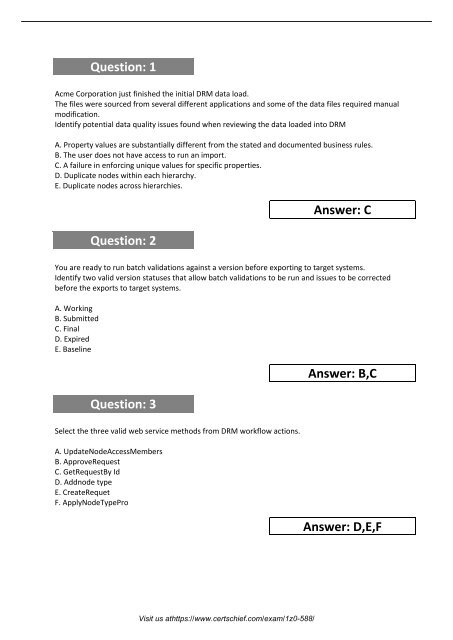 1Z0-588 Certification Test