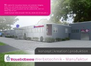 BlaueErdbeere Werbetechnik-Manufaktur Unternehmensvorstellung