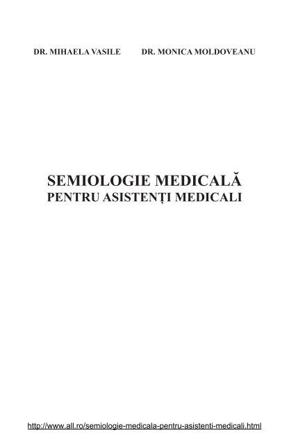 Semiologie medicală pentru asistenti medicali PDF online