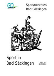 Sport in Bad Säckingen