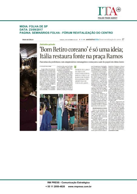 Clipping - Iniciativa Italia Per San Paolo 20-10-2017