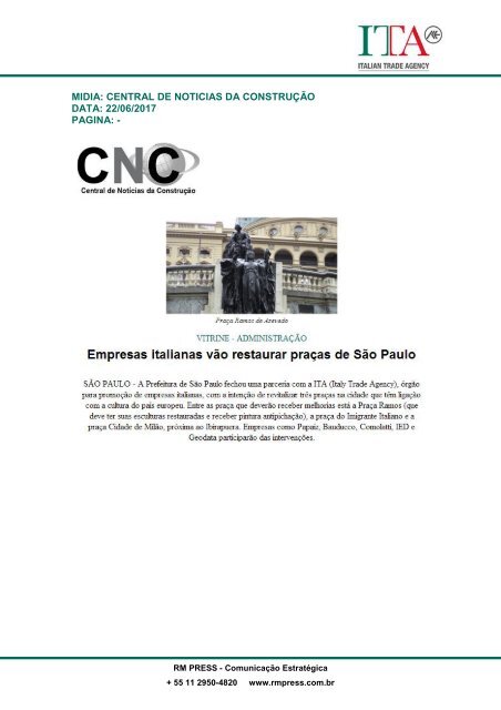 Clipping - Iniciativa Italia Per San Paolo 20-10-2017