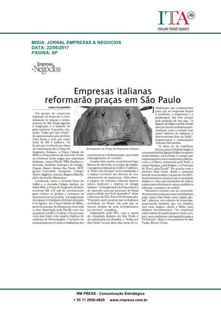 Clipping - Iniciativa Italia Per San Paolo 20-10-2017