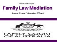 Family Law Mediation- Resolve Divorce Problem Out Of Court