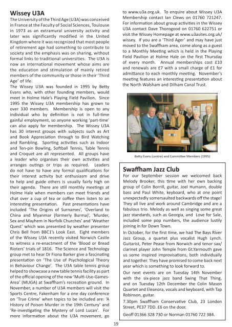 Swaffham Newsletter