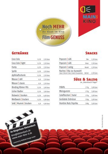 Kiosk im MAIN Kino D
