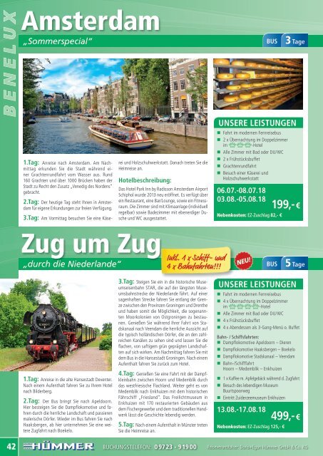 Hümmer Busreisen Katalog 2018