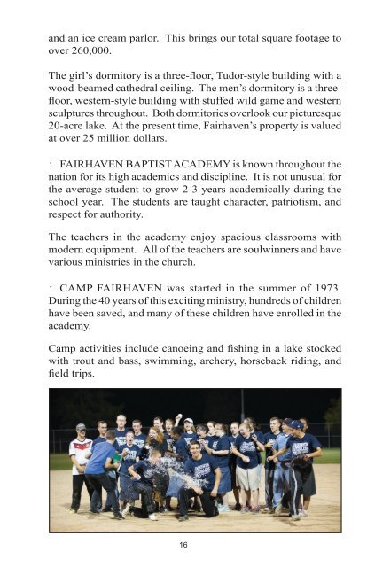 Fairhaven Baptist College Catalog 2017-2019