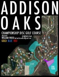 Addison Oaks DGC Redesign Proposal