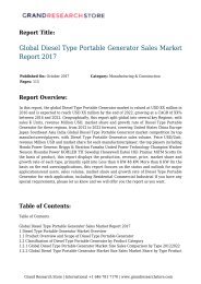Diesel Type Portable Generator Sales Market Report 2017