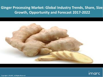 Glob Ginger Processing Marketal Trends, Share, Size and Forecast 2017-2022